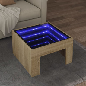 Coffee Table Sonoma oak Engineered wood, glass 19.7x19....