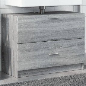 Sink Cabinet Grey Sonoma Engineered Wood 30.7x14.6x23.2...