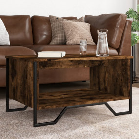 Coffee Table Smoked Oak Engineered Wood Medium Coffee T...