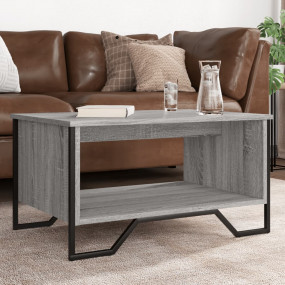 Coffee Table Grey Sonoma Engineered Wood, Metal Medium