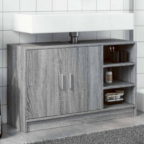 Sink Cabinet Grey Sonoma Engineered wood Large Sink Cab...