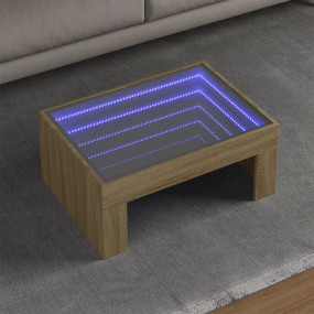 Coffee Table Sonoma Oak Engineered wood, Glass Medium M...