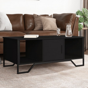 Coffee Table Black Engineered wood, Metal Moderate Stor...