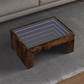 Coffee Table Smoked oak Engineered wood 27.6x19.7x11.8 ...