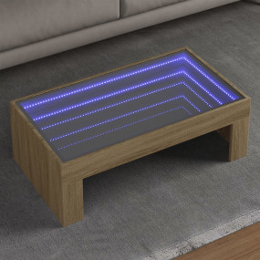 Coffee Table Sonoma oak Engineered wood, Glass