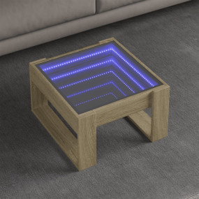 Coffee Table Sonoma oak Engineered wood, glass Medium L...