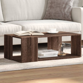 Coffee Table Brown Oak Engineered Wood Medium Coffee Ta...