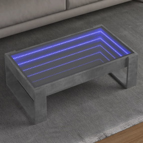 Coffee Table Concrete gray Engineered wood, glass 35.4 ...