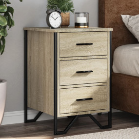 Bedside Cabinet Sonoma oak Engineered wood, metal Compa...