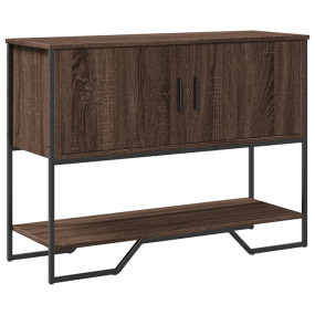 Console Table Brown oak Engineered wood, metal 39.4x13....
