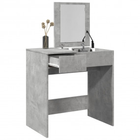 Dressing Table Concrete Grey Engineered wood, Glass