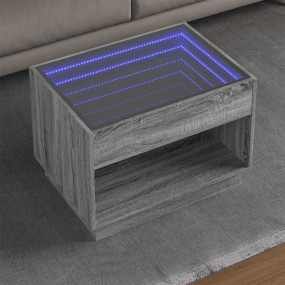 Coffee Table Grey sonoma Engineered wood, glass