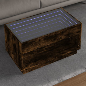 Coffee Table Smoked oak Engineered wood, glass Medium
