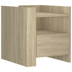 Bedside Cabinet Sonoma Oak Engineered Wood Medium