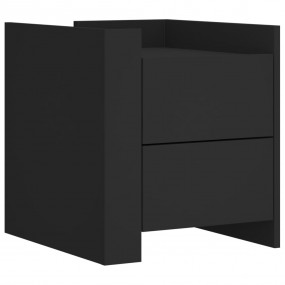 Bedside Cabinet Black Engineered wood Bedside Cabinet R...