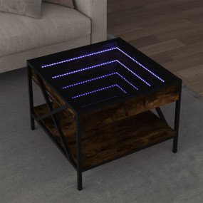 Coffee Table Smoked oak Engineered wood, glass, metal S...