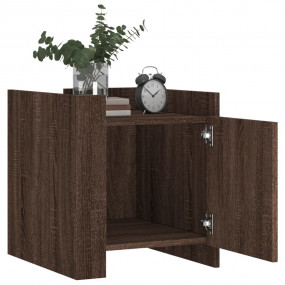 Bedside Cabinet Brown oak Engineered wood Medium Bedsid...