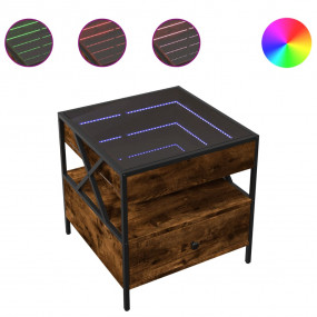 Coffee Table Smoked Oak Engineered wood, Glass, Metal M...