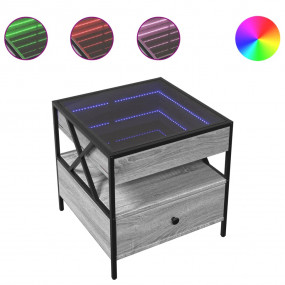 Coffee Table Grey Sonoma Engineered wood, Glass, Metal