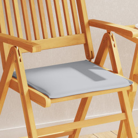 Garden Seat Pad Set of 2 Light Gray Polyester, Foam 17....