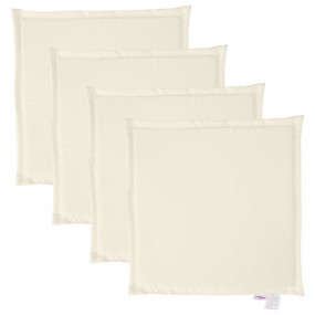 Garden Seat Pad Set of 4 Cream