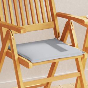 Garden Seat Pad Set of 6 Light Grey 100% Polyester, Foa...