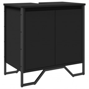 Bathroom Sink Cabinet Black Engineered wood Standard