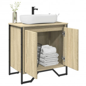 Bathroom Sink Cabinet Sonoma oak Engineered wood, metal...