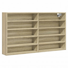 Display Cabinet Sonoma Oak Engineered Wood Display Cabi...