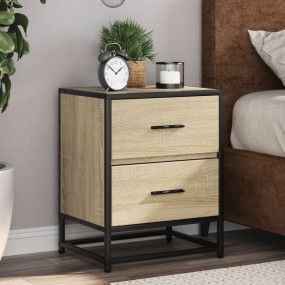 Bedside Cabinet Sonoma Oak Engineered wood Small Bedsid...