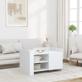 Coffee Table White Engineered wood Medium Coffee Table
