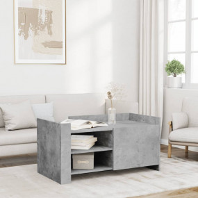 Coffee Table Concrete gray Engineered wood Medium Coffe...