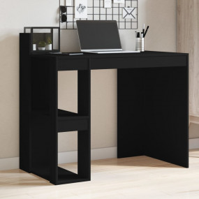 Office Desk Black Engineered wood Compact Office Desk