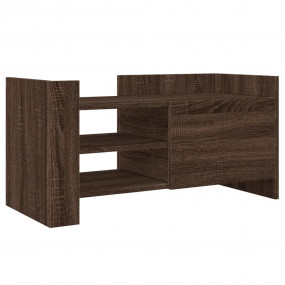 TV Cabinet Brown Oak Engineered Wood 31.5 x 13.8 x 15.7...