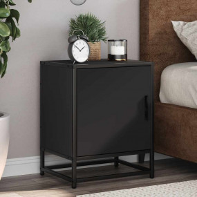 Bedside Cabinet Black Engineered wood Bedside Cabinet R...