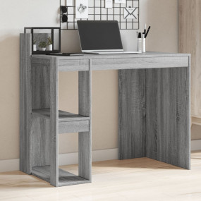Office Desk Grey sonoma Engineered wood Medium Office D...