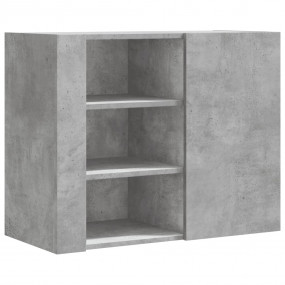 Wall Cabinet Concrete Grey Engineered Wood Medium Wall ...