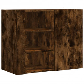 Wall Cabinet Smoked Oak Engineered Wood 29.5x13.8x23.6 ...