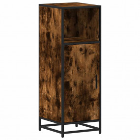 Bathroom Cabinet Smoked oak Engineered wood, metal Narr...
