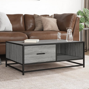 Coffee Table Grey Sonoma Engineered wood and metal