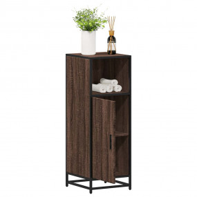 Bathroom Cabinet Brown Oak Engineered wood, metal Narro...