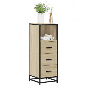 Bathroom Cabinet Sonoma Oak Engineered wood, metal Slim