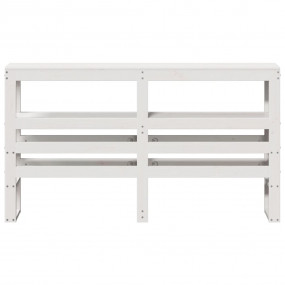 Headboard White Solid Pine Wood Full Headboard Rectangu...