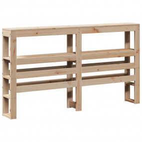 Headboard Pine Solid pinewood Double Headboard Rectangu...