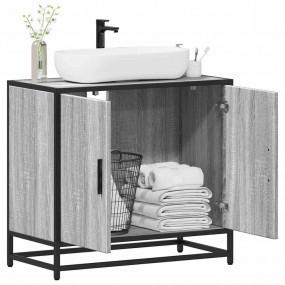 Bathroom Sink Cabinet Grey Sonoma Engineered Wood