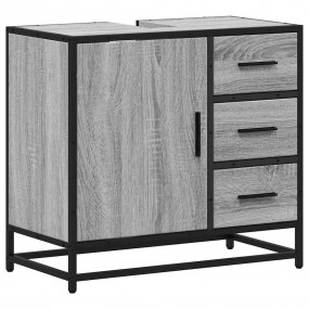 Bathroom Sink Cabinet Grey Sonoma Engineered wood, meta...