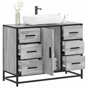 Bathroom Sink Cabinet Grey Sonoma Engineered wood, meta...