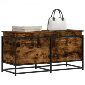Storage Box Smoked Oak Engineered wood, metal 39.4x15.7...