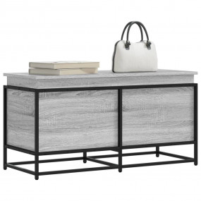Storage Box Grey Sonoma Engineered Wood, Metal