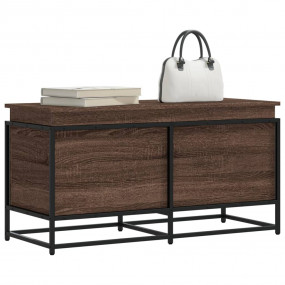 Storage Box Brown oak Engineered Wood 39.4 x 15.7 x 20....